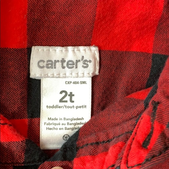 Carters button up buffalo check shirt - Picture 2 of 2